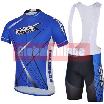 ?  blueCycling  + ι   ª Retail Ŭ Ƿ    ι Ƽ Ʈ/ wholesale FOX blueCycling Jersey+bib pants Men&s Short Sleeve Cycling Clo